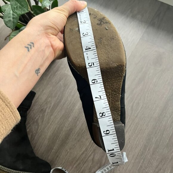 Gabor Black Suede Ankle Booties - Picture 8 of 10